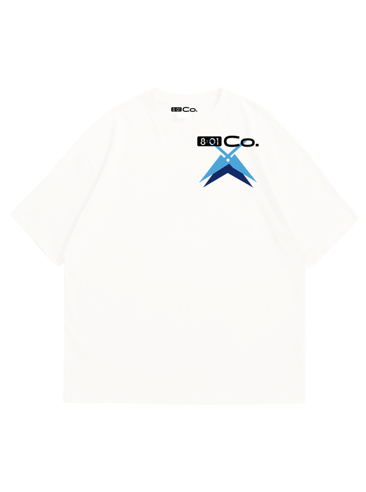 Oversize White Design T-shirt